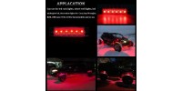 12V LED Rock Lights For Car Boat/VR JEEP Truck Bed Under Body Fog Lights-Blue